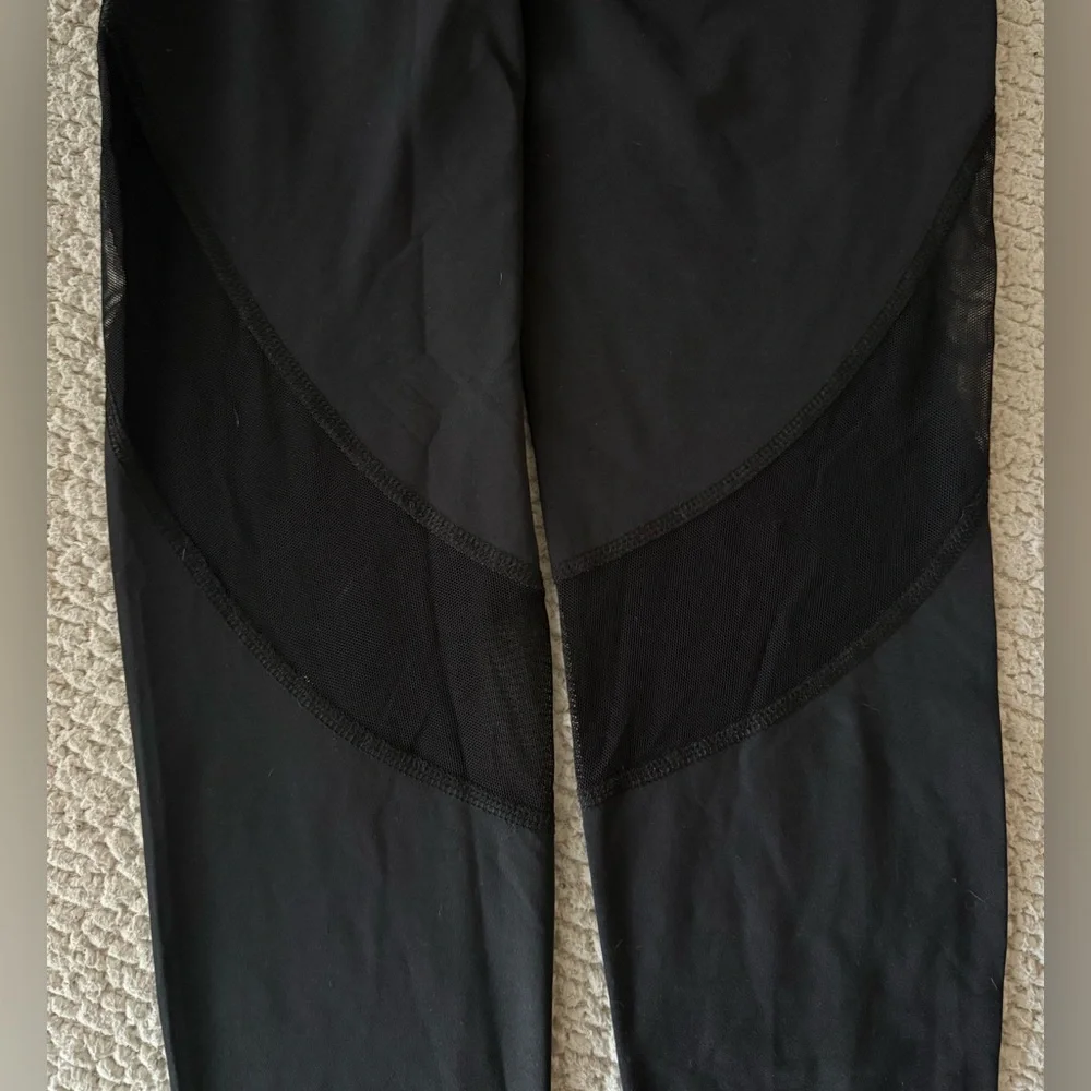 Alala Black Leggings with Mesh Detail - Captain Ankle Pant - Picture 8 of 14